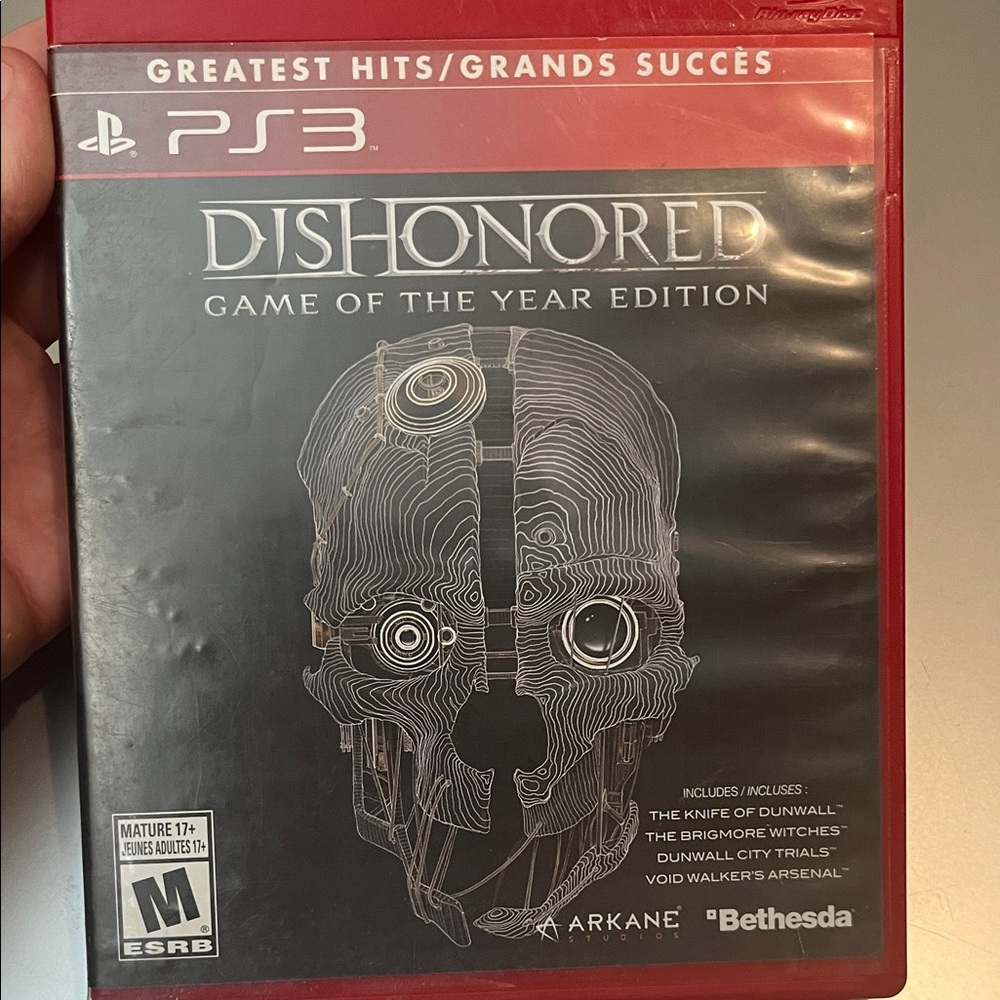 Dishonored Game of the Year Edition for PS3 - Black Cover